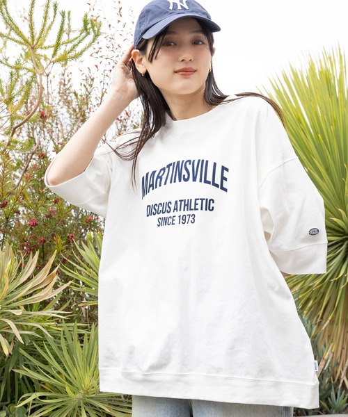 DISCUS ATHLETIC(ディスカス アスレチック)の「【DISCUS/ディスカス】カレッジBIGTシャツ(Tシャツ/カットソー・レディース・ブルー/レッド/グリーン/ホワイト/グレー/ブラック・FREE)」の11枚目の写真