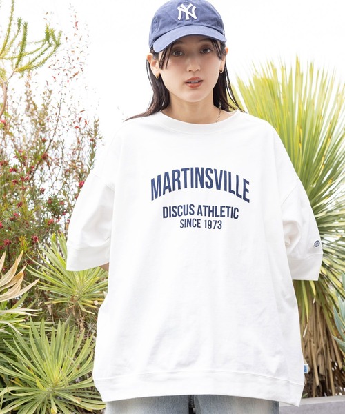 DISCUS ATHLETIC(ディスカス アスレチック)の「【DISCUS/ディスカス】カレッジBIGTシャツ(Tシャツ/カットソー・レディース・ブルー/レッド/グリーン/ホワイト/グレー/ブラック・FREE)」の12枚目の写真