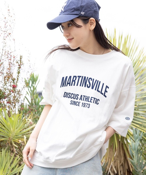 DISCUS ATHLETIC(ディスカス アスレチック)の「【DISCUS/ディスカス】カレッジBIGTシャツ(Tシャツ/カットソー・レディース・ブルー/レッド/グリーン/ホワイト/グレー/ブラック・FREE)」の13枚目の写真