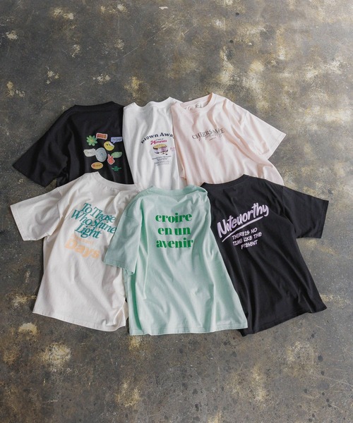 セール】BIGグラフィックT半袖/AND YUA ANY/301994（Tシャツ