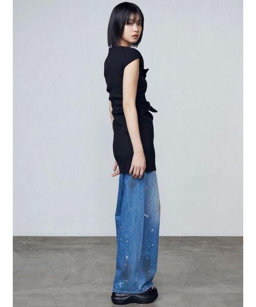 EMODA(エモダ)の「ペインティングライクルーズジーンズ(デニムパンツ・レディース・ブラック/ライトブルー・SMALL/MEDIUM)」の18枚目の写真