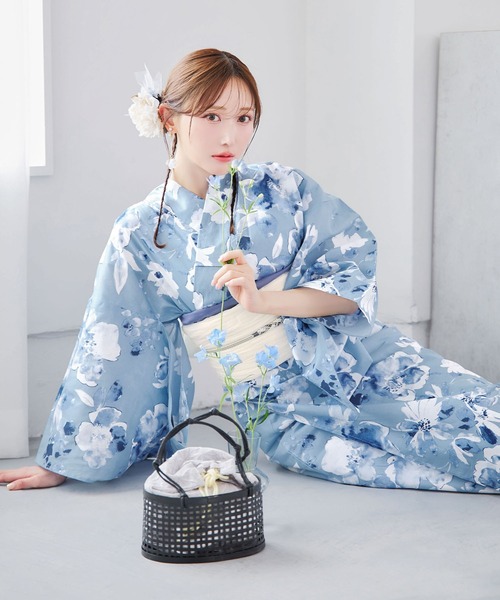 sugarnine浴衣三点セット sugar nine 浴衣 浴衣3点セット（浴衣・帯・下駄） レディース