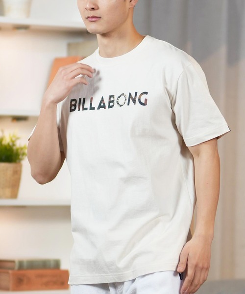 BILLABONG(ビラボン)の「BILLABONG/ビラボン 半袖Tシャツ フロントロゴ BF011-200(Tシャツ/カットソー・メンズ・ブラック/クリーム/ホワイト×ネイビー・S/M/L/XL)」の3枚目の写真
