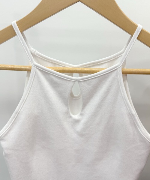 Futier land（フューティアランド）の「カップ付きアメスリキャミ（キャミソール・レディース・ブラック/ホワイト/ライトカーキ・FREE）」の17枚目の写真