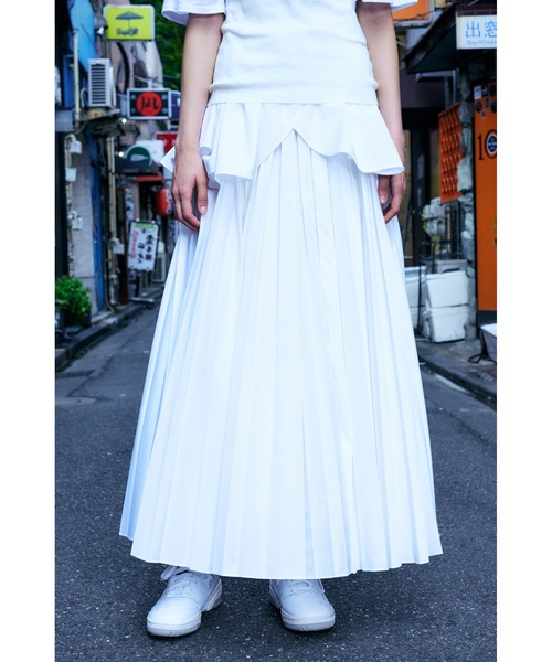 SOLOTEXサテン ボックスプリーツスカート（スカート）｜ENFOLD