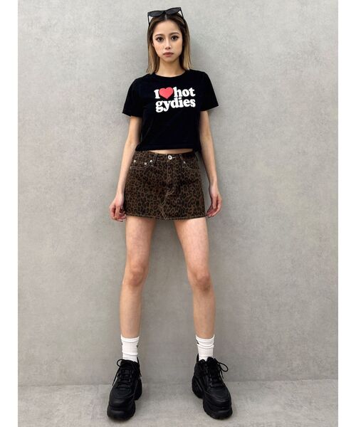 GYDA（ジェイダ）の「leopard patternスカートライクショートパンツ（スカート・レディース・ブラウン/ベージュ・MEDIUM/SMALL）」の12枚目の写真