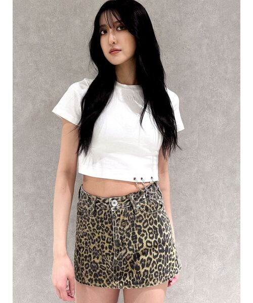 GYDA（ジェイダ）の「leopard patternスカートライクショートパンツ（スカート・レディース・ブラウン/ベージュ・MEDIUM/SMALL）」の21枚目の写真