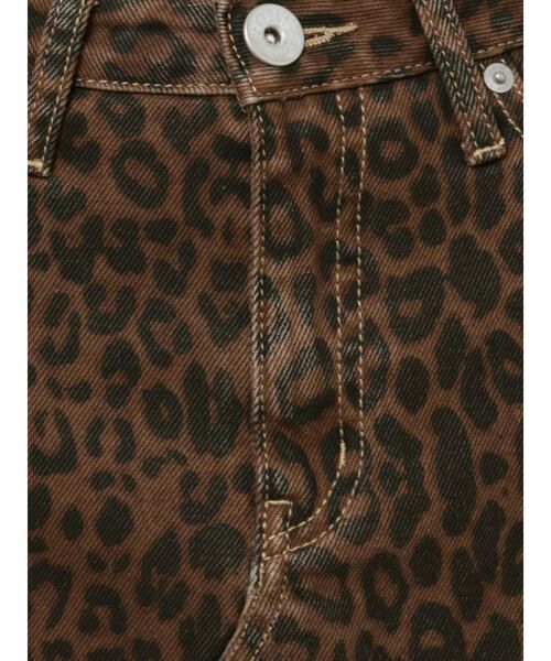 GYDA（ジェイダ）の「leopard patternスカートライクショートパンツ（スカート・レディース・ブラウン/ベージュ・MEDIUM/SMALL）」の8枚目の写真