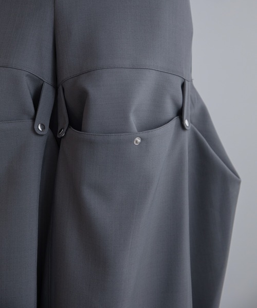 VACANCY（ヴァカンシー）の「変形スナップスラックスパンツ（スラックス・レディース・グレー/ブラック・SMALL/LARGE/MEDIUM）」の9枚目の写真