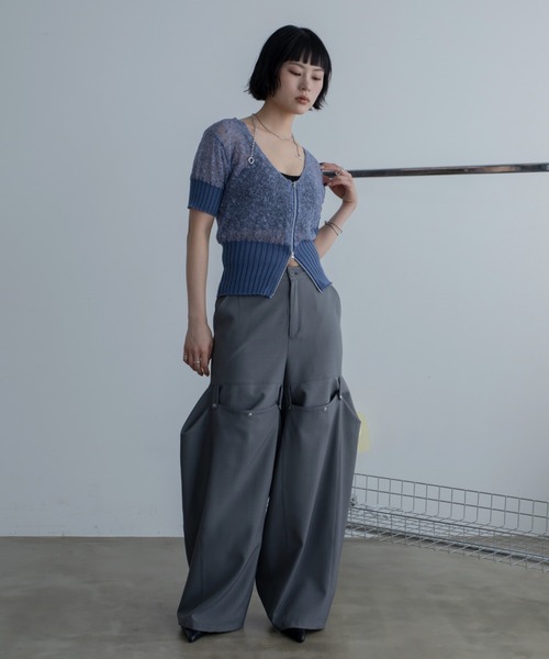 たいちゃんです【paciva－reciva』スラックス　　　　】 Geometric Lace Relax Pants | Pasand by ne Quittez pas