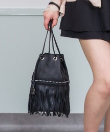 marco masi | 【MARCO MASI/マルコ・マージ】巾着　ショルダーバッグ　バケツバッグ　フリンジバッグ(ショルダーバッグ)