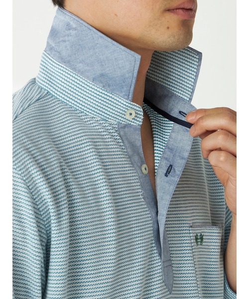 McGREGOR(マックレガー)の「七分袖ポロ(ポロシャツ・メンズ・グリーン系その他/バイオレット/スモークグレー・L/M)」の9枚目の写真