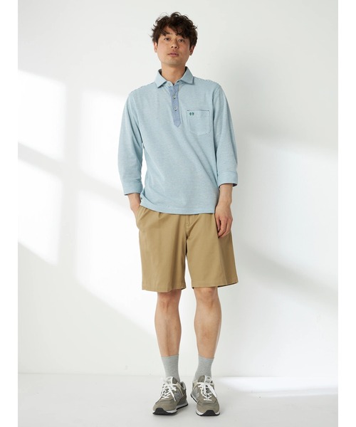 McGREGOR(マックレガー)の「七分袖ポロ(ポロシャツ・メンズ・グリーン系その他/バイオレット/スモークグレー・L/M)」の5枚目の写真