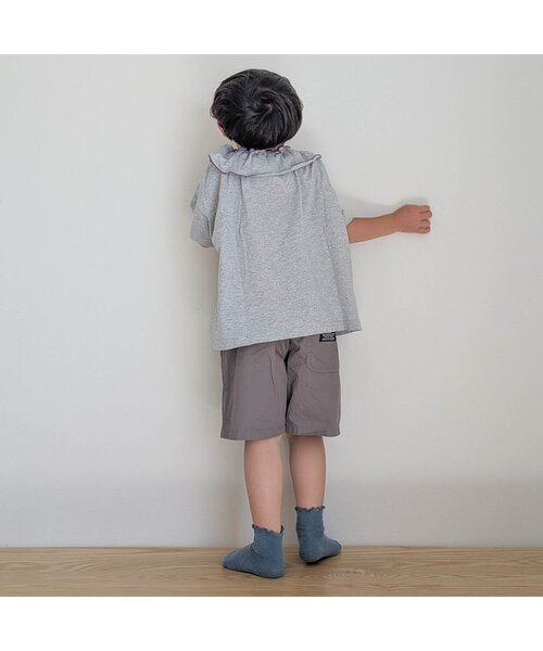 BREEZE（ブリーズ）の「【WEB限定/ジュニア対応】タックハーフパンツ（その他パンツ・キッズ・ブラウン/グリーン/ロイヤルブルー/イエロー/ベージュ/サックスブルー/ブラック/グレー・110/150/100/90/140/130/120）」の16枚目の写真