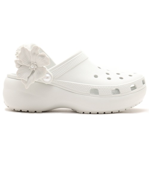 crocs(クロックス)の「crocs Classic Platform Bouquet Clog / クロックス クラッシック プラットフォーム ブーケット クロッグ(サンダル・レディース・ライトグレー・23.0cm/24.0cm/22.0cm/25.0cm)」の4枚目の写真