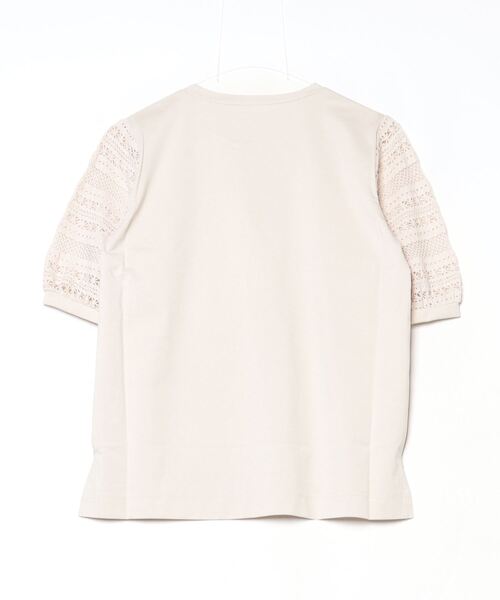 BRODIAEA(ブローディア)の「BRODIAEA 袖レース切り替えカットソー 半袖(Tシャツ/カットソー・レディース・ベージュ/ブラック/オフホワイト・40)」の16枚目の写真