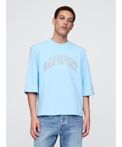 セール】オーバーサイズ GAPグラフィック フレンチテリー クルー