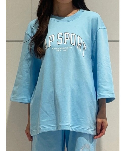 セール】オーバーサイズ GAPグラフィック フレンチテリー クルー