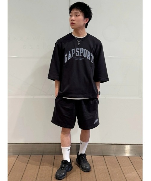 セール】オーバーサイズ GAPグラフィック フレンチテリー クルー