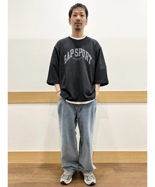 セール】オーバーサイズ GAPグラフィック フレンチテリー クルー