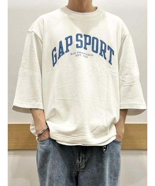 セール】オーバーサイズ GAPグラフィック フレンチテリー クルー