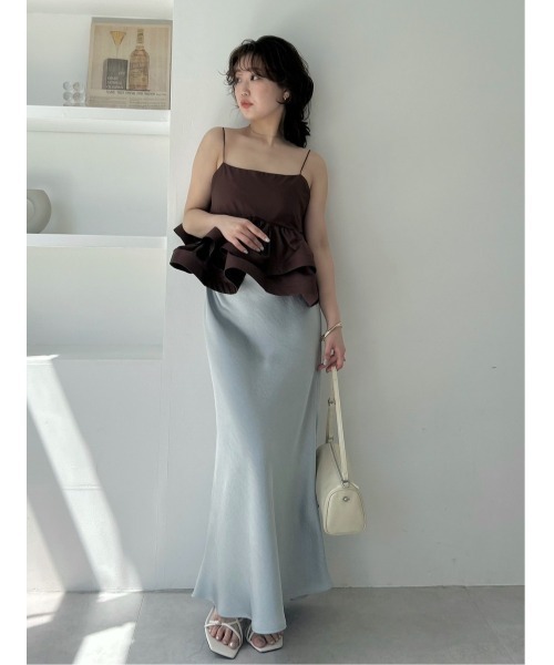 ラッフルヘムデザインキャミソール ラッフルヘムデザインキャミソール（キャミソール）｜FRAY I.D