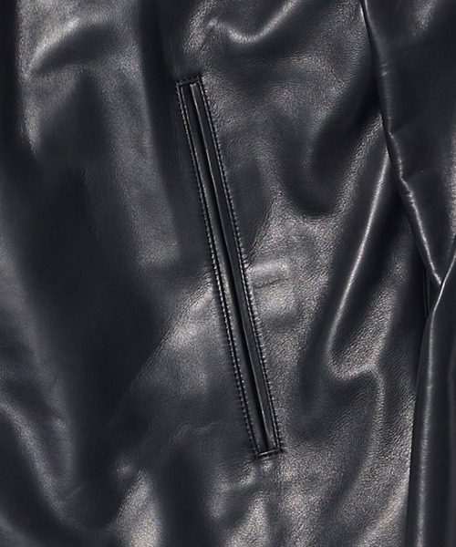 ACANTHUS(アカンサス)の「mj10690-Leather Semi Double Riders ライダースジャケット(ライダースジャケット・メンズ・ブラック・S/M/L/XL)」の16枚目の写真