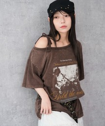 WEGO | WEGO/【25年春夏新作】2WAYグラフィックワンショルBIGT(Tシャツ/カットソー)