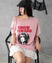 WEGO | WEGO/【25年春夏新作】2WAYグラフィックワンショルBIGT(Tシャツ/カットソー)
