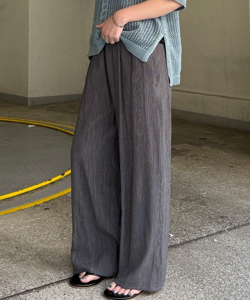 LBC（エルビーシー）の「美脚可能★エアプリーツワイドイージーパンツ（その他パンツ・レディース・ブラック/ベージュ/ダークオリーブ/チャコールグレー/その他26・M/L）」の21枚目の写真