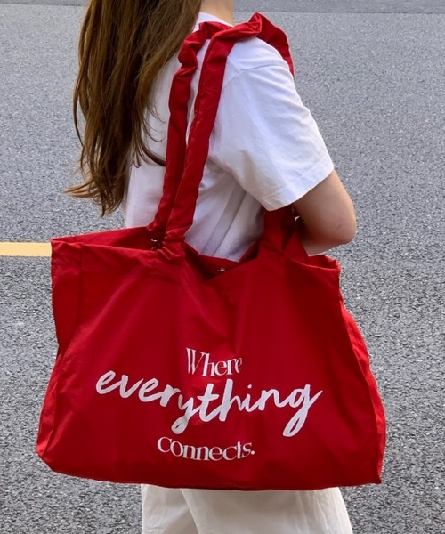 ANOTHER S（アナザーエス）の「クシュクシュギャザー持ち手ドロストショルダーバッグ大容量（ショルダーバッグ・レディース・ブラック/レッド/ピンク/イエロー/ブルー・FREE）」の9枚目の写真