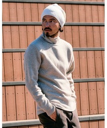 back pile mock-neck