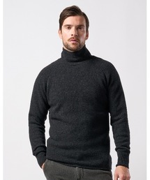 back pile mock-neck
