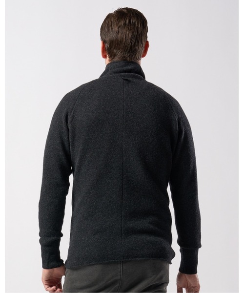 wjk（ダヴルジェイケイ）の「back pile mock-neck（ニット/セーター・メンズ・ブラック/ライトベージュ/オフホワイト/ダークカーキ・SMALL/MEDIUM/LARGE/X-LARGE）」の16枚目の写真