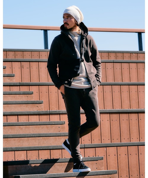 wjk（ダヴルジェイケイ）の「back pile mock-neck（ニット/セーター・メンズ・ブラック/ライトベージュ/オフホワイト/ダークカーキ・SMALL/MEDIUM/LARGE/X-LARGE）」の18枚目の写真