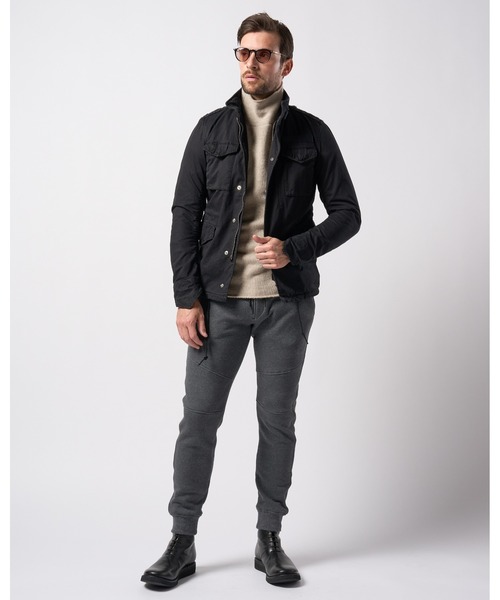 wjk（ダヴルジェイケイ）の「back pile mock-neck（ニット/セーター・メンズ・ブラック/ライトベージュ/オフホワイト/ダークカーキ・SMALL/MEDIUM/LARGE/X-LARGE）」の21枚目の写真