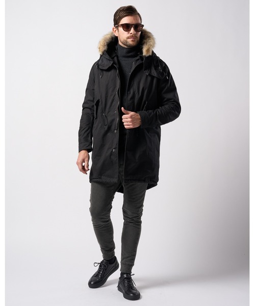 wjk（ダヴルジェイケイ）の「back pile mock-neck（ニット/セーター・メンズ・ブラック/ライトベージュ/オフホワイト/ダークカーキ・SMALL/MEDIUM/LARGE/X-LARGE）」の22枚目の写真