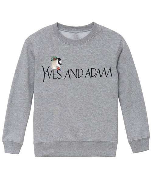 bedsidedrama（ベットサイドドラマ）の「【KAA】YVES AND ADAM SWEAT（スウェット・キッズ・グレー/ブラック/ホワイト・S/M）」の3枚目の写真