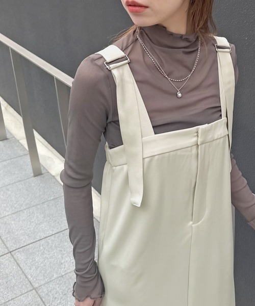 ABYS(アビス)の「ベルトデザインジャンスカ(ワンピース・レディース・アイボリー/グレー/ブラック・LARGE/MEDIUM)」の18枚目の写真
