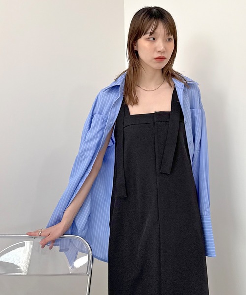 ABYS(アビス)の「ベルトデザインジャンスカ(ワンピース・レディース・アイボリー/グレー/ブラック・LARGE/MEDIUM)」の22枚目の写真