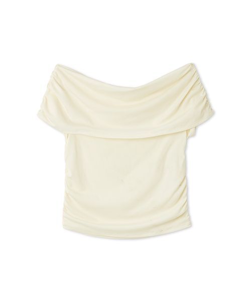 LILY BROWN(リリーブラウン)の「オフショルカットソー(Tシャツ/カットソー・レディース・ブラック/ピンク/オフホワイト・FREE)」の2枚目の写真