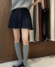 Teem Store（チームストア）の「【インパン付き】ドローコード細めプリーツミニスカート（スカート・レディース）」