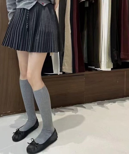 Teem Store(チームストア)の「【インパン付き】ドローコード細めプリーツミニスカート(スカート・レディース・ブラック/グレー/ネイビー・S/M)」の19枚目の写真