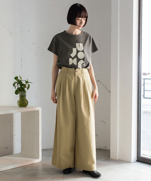 POU DOU DOU（プードゥドゥ）の「２タックワイドパンツ（その他パンツ・レディース・ベージュ/インディゴブルー/ダークグレー・M）」の19枚目の写真