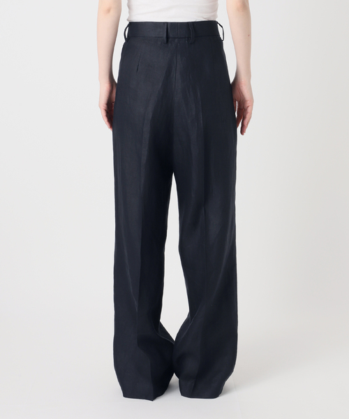 【新品】Deuxième Classe OGLINEN タックパンツ　ネイビー OGLINEN タックパンツ（スラックス）｜Deuxieme Classe