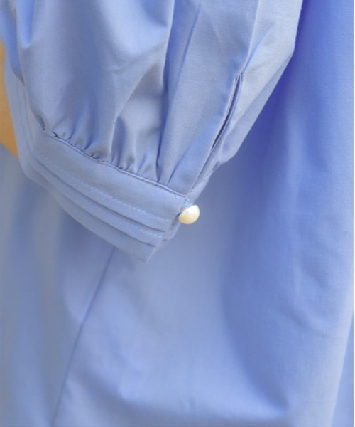 axes femme(アクシーズファム)の「ビッグリボン半袖ブラウス(シャツ/ブラウス・レディース・ベージュ/ブルー/ホワイト・FREE)」の11枚目の写真