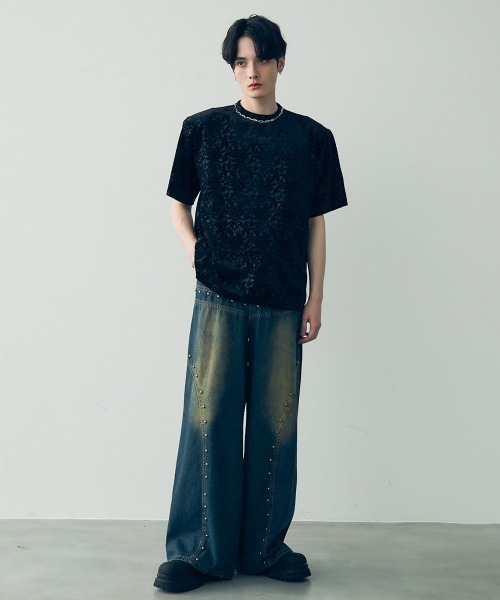 Tシャツ・カットソー HUECLOSET The Velvet Short Sleeve T Shirt sh HUE(ヒュー) Tシャツ・カットソー(メンズ) - 海外通販のBUYMA