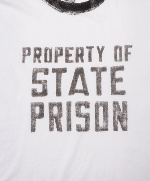 BOW WOW（バウワウ）の「US PRISONER TRIM TEE（Tシャツ/カットソー・メンズ・ホワイト×ブラック・XL/L）」の5枚目の写真