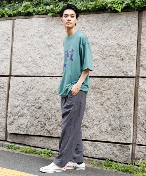 niko and...（ニコアンド）の「アソートカレッジロゴTシャツ（Tシャツ/カットソー・メンズ・マスタード/ネイビー/グリーン/オフホワイト・LARGE/MEDIUM）」の11枚目の写真