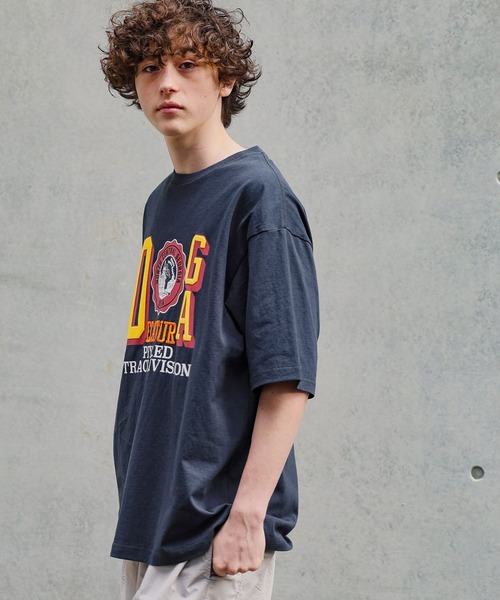 niko and...（ニコアンド）の「アソートカレッジロゴTシャツ（Tシャツ/カットソー・メンズ・マスタード/ネイビー/グリーン/オフホワイト・LARGE/MEDIUM）」の15枚目の写真